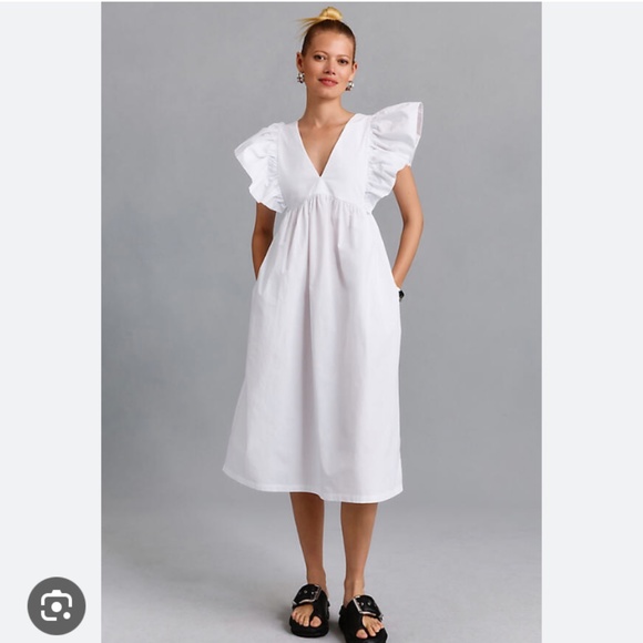 Anthropologie Dresses & Skirts - MAEVE PRINTED FLUTTER-SLEEVE BABYDOLL DRESS